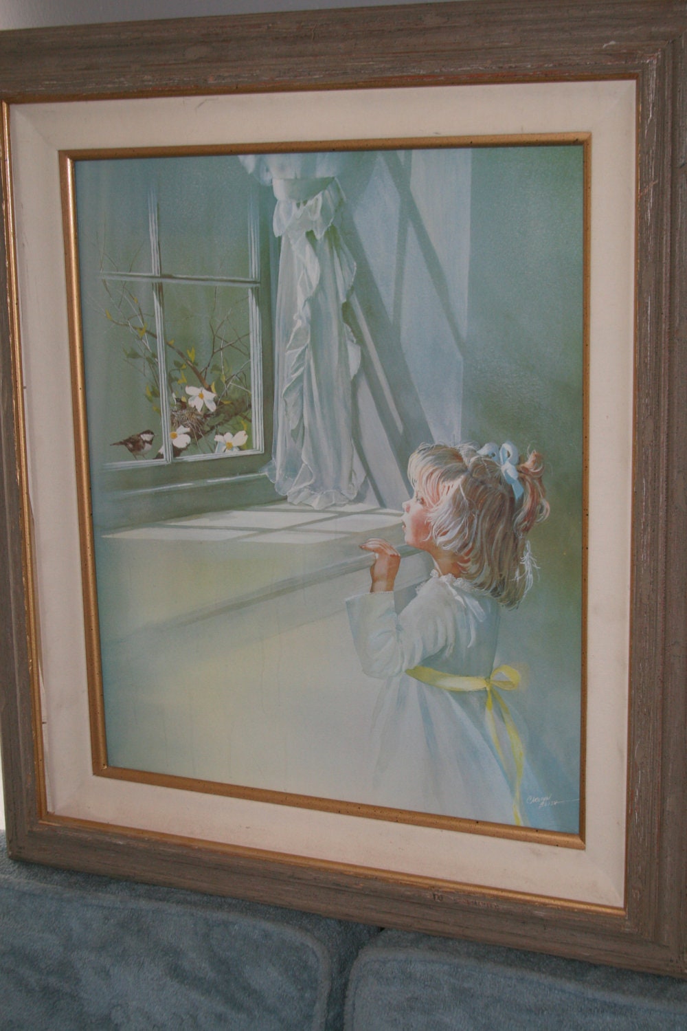 Vintage Numbered print by Carolyn Blish Be Still