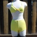Vintage Bright Yellow Electric Beach Bikini