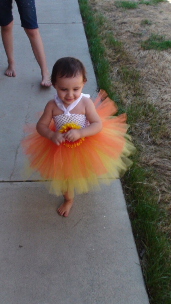 Baby girl tutu dress/halloween tutu dress/fall tutu