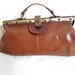 Vintage Leather Doctors Bag Purse by La Linea Emanuel