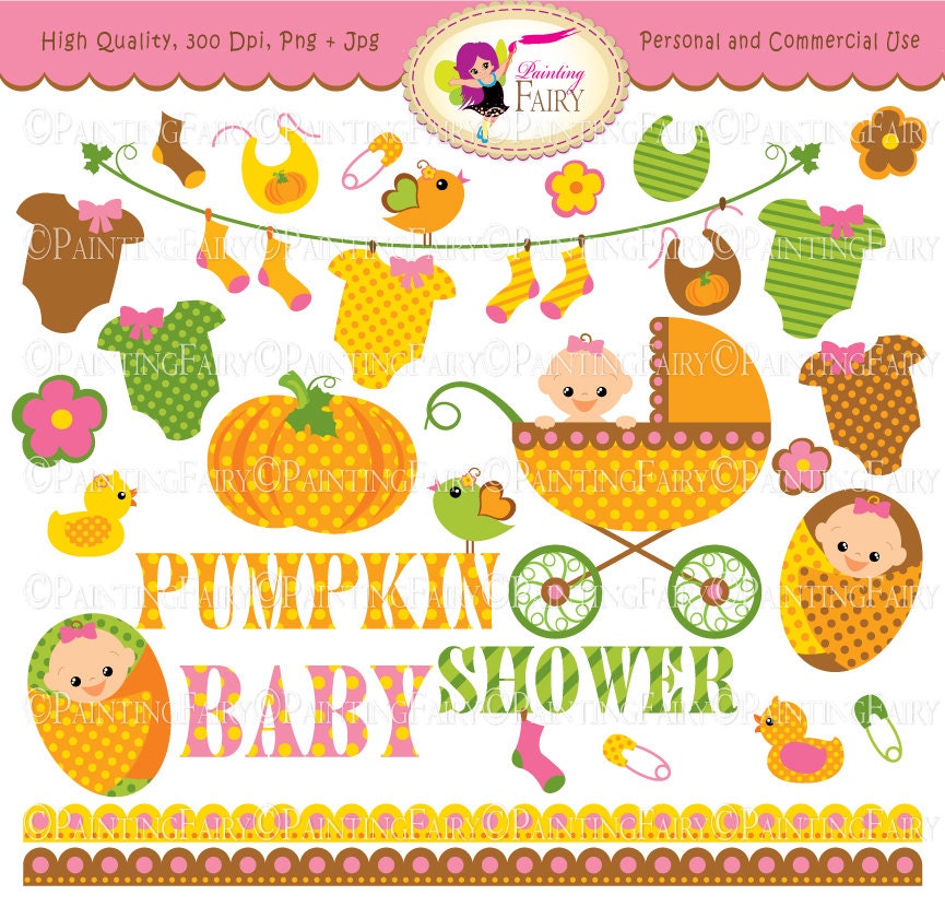 pumpkin baby shower clip art - photo #2