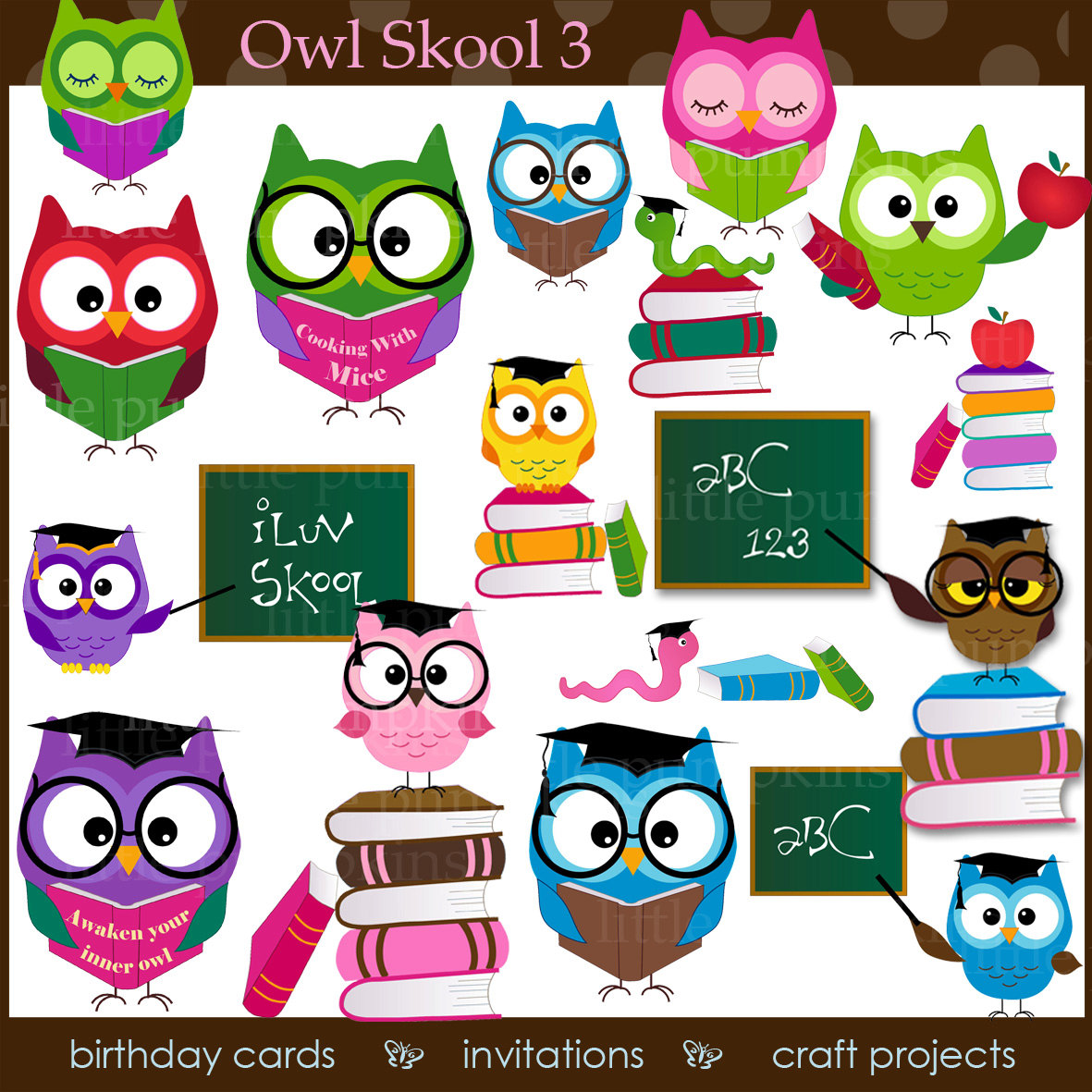 owl clip art back to school - photo #48