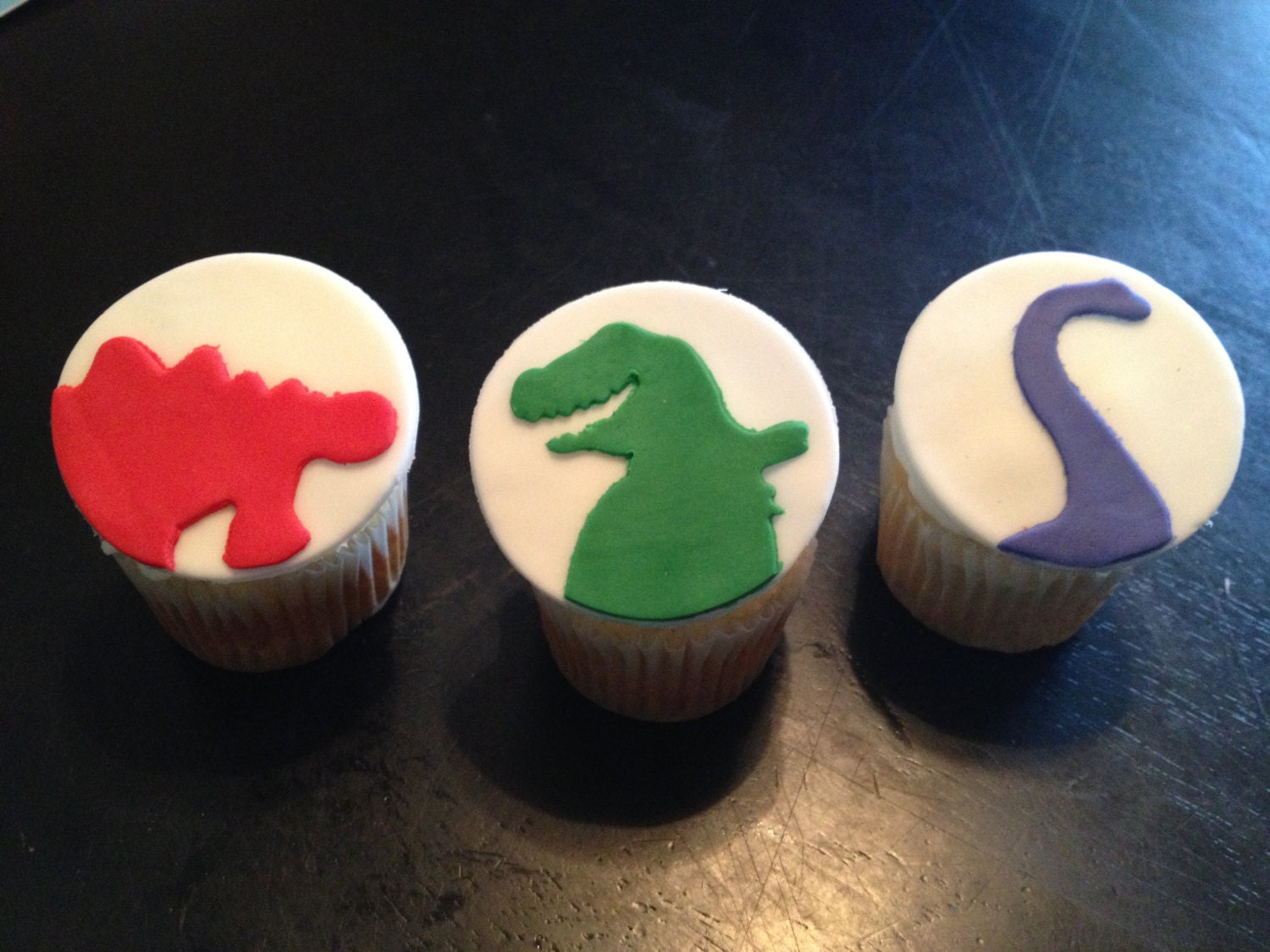 Dinosaur Fondant Cupcake Toppers