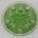Vintage Depression Green Glass Flower Frog Stem Holder for Vase