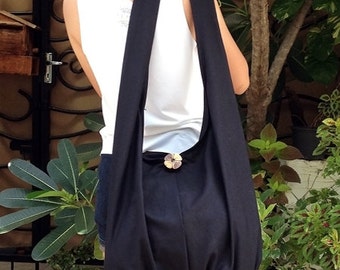 Handbags Canvas Bag Shoulder bag Sling bag Hobo bag Boho bag Messenger bag Tote bag Crossbody Purse Black