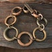 Earthy African Bracelet Antique Bronze, Copper, and Brass Ring