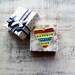 Colorful heart magnet Valentine Day decor, Valentine gift dots & stripes yellow white red blue