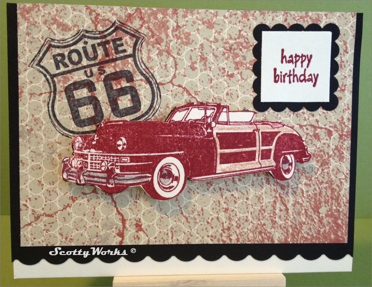 Birthday card for man birthday card for car lover masculine