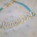 Fearless Silver Plated Wire on a Tiffany Blue Double Cord