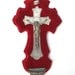 Antique French Crucifix with Holy Water Font, in excellent vintage condition