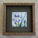 Custom 6 x 6 antiqued pewter finish wood picture frame