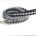 Dog Leash Dog Lead Dog Accessories Black and White Houndstooth Print Dog Leashes