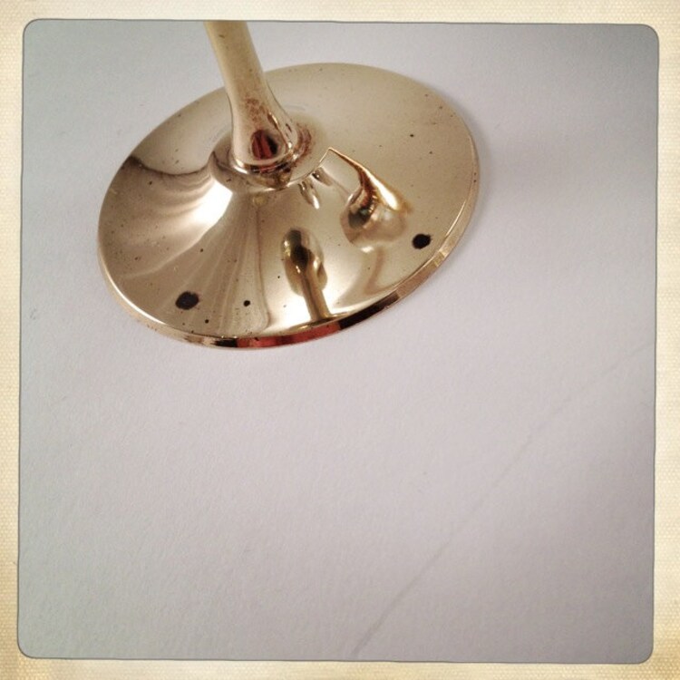 vintage champagne flutes brass and by amysvintagedecorium on Etsy