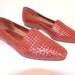 RESERVED Vintage WOVEN LEATHER Loafers by Bass Size 9