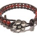 Red Jasper Beaded Wrap Bracelet, Leather Wrap Bracelet, Autumn Color, Fall