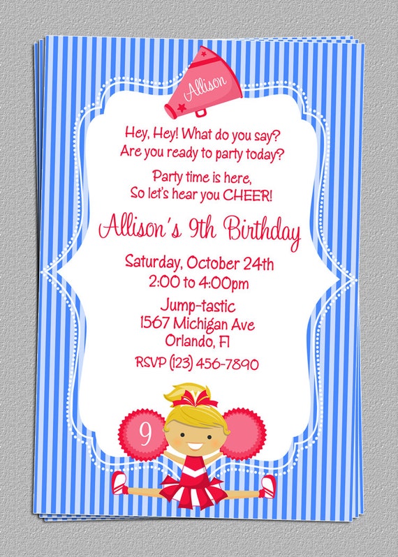 Cheer Party Invitations 6