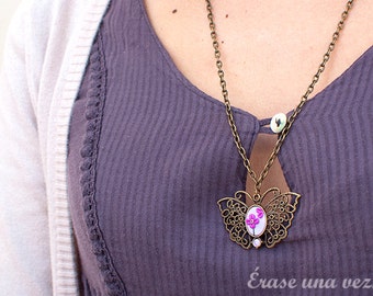 Sweet Butterfly Necklace. Polymer clay.