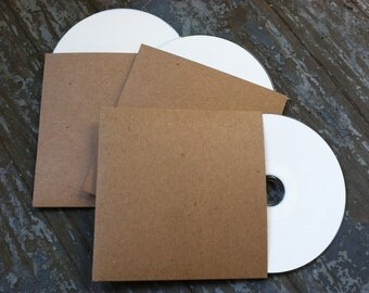 100 Blank CD Sleeves/Cases/Packaging-For Bands/Photographers/Wedding Favors