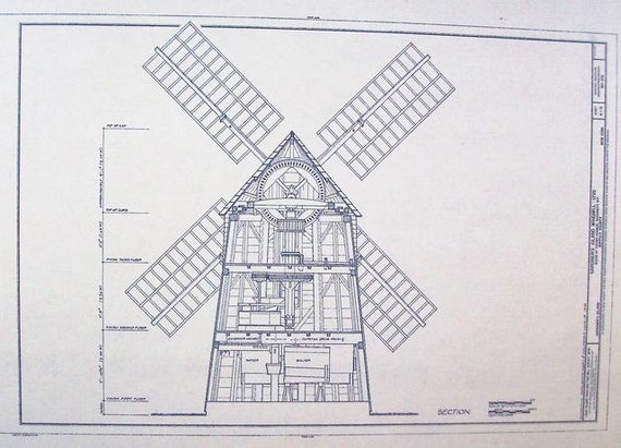Windmill Blueprints, Fine Woodworking Cutting Boards