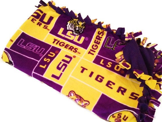 logo louisiana state university frosty fleece blanke