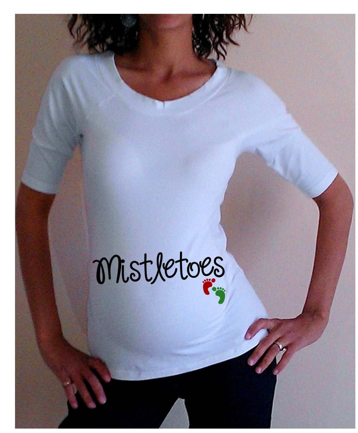 white maternity tee shirt