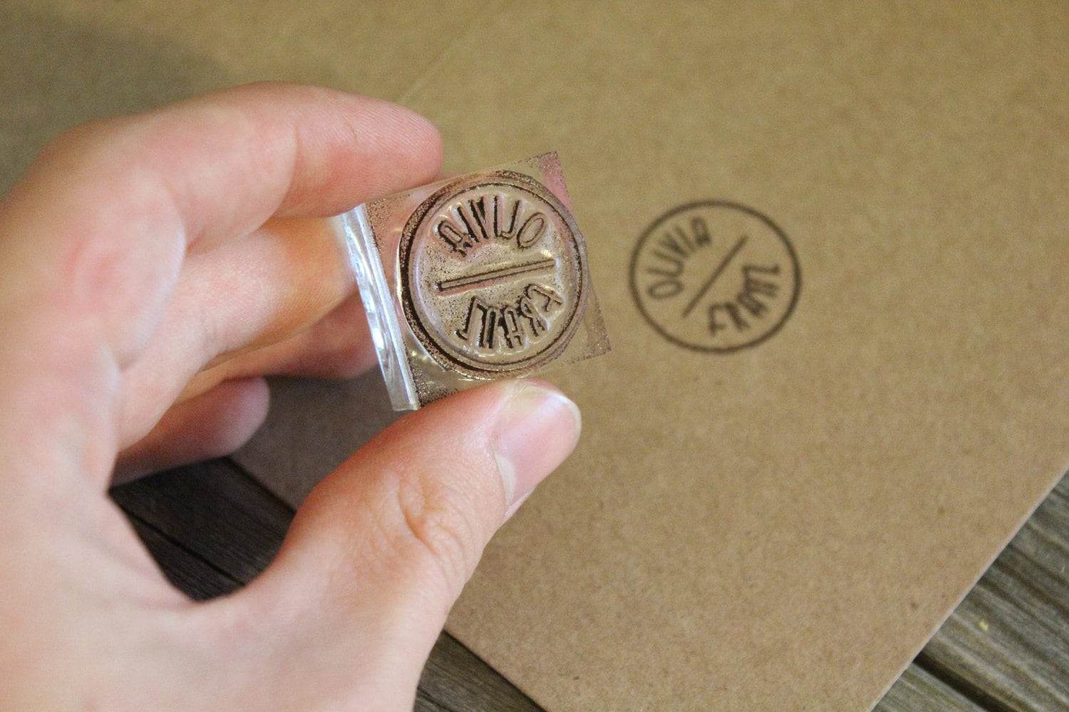 3 inch Custom Logo Stamp