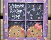 Items similar to Welcome to Our Home Window Frame Painting E-Pattern on