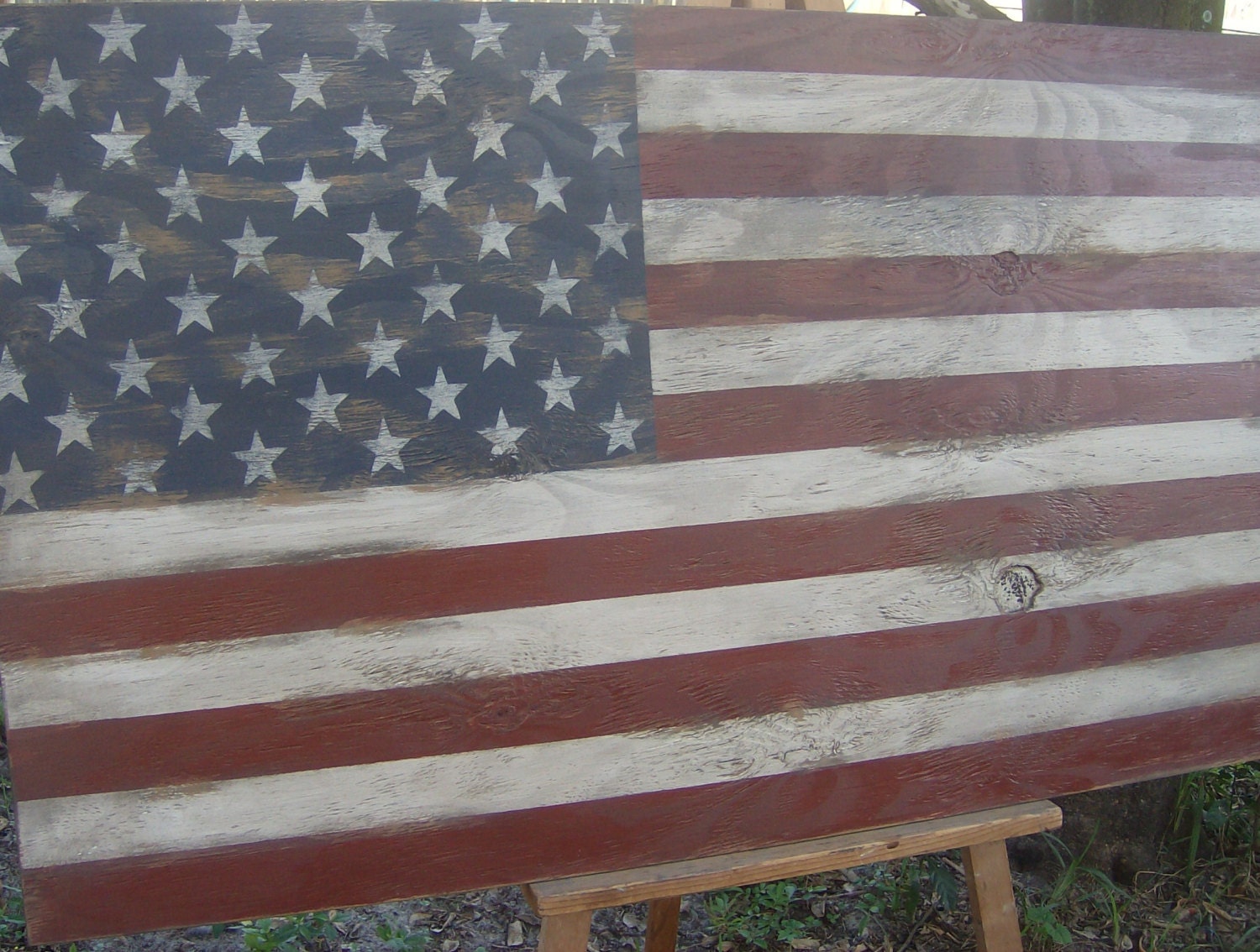 Distressed American Flag wall decor24 x