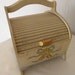 Vintage roll top sewing chest storage shabby chic