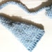 Crochet Baby Elf Hat baby blue and white newborn size