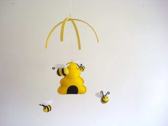 Bee Mobile Nursery Mobile Baby Mobile Bumblebee Mobile