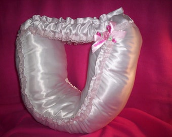 sissy diaper satin waddle adult baby pink panty satiny nightie