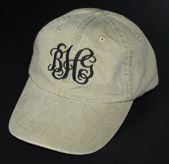 Ladies&#39; Monogrammed Baseball Cap Personalized with