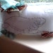 Manatee pillow, Appliqued animal pillow, Fabric scrap pillow, Printed pillow, Home Decor Pillow, ruffle pillow