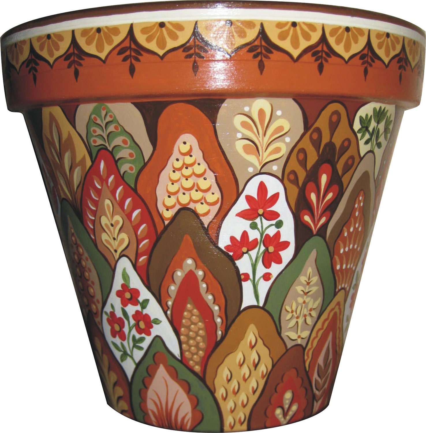 Hand Painted Terracotta Pot   Il Fullxfull.352584145 Dwiu 