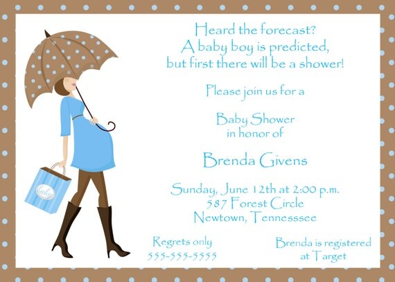 Printable Boy Baby Shower Invitation Il_570xn