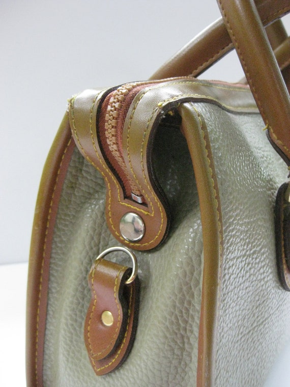 Faux vintage Dooney and Bourke handbag tan/beige and brown
