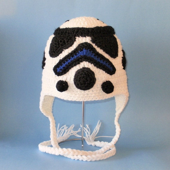 crochet hat newborn bulky pattern yarn Earflap. Hat. PDF Pattern Beanie Stormtrooper and Crochet Sizes (All