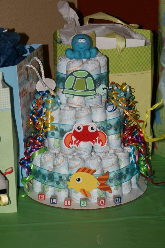 Under the Sea diaper Cake