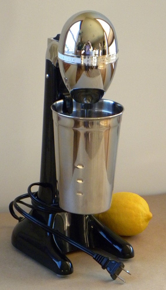 Retro Hamilton Beach Milkshake Mixer Black and Silver