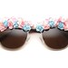 Victoria Flower Sunglasses (Pink/Blue/Tortoise)