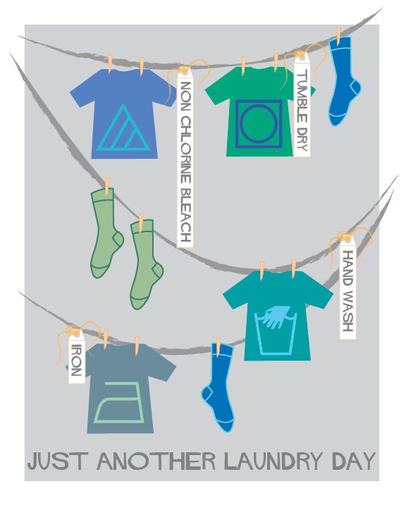 Another Laundry Day graphic print