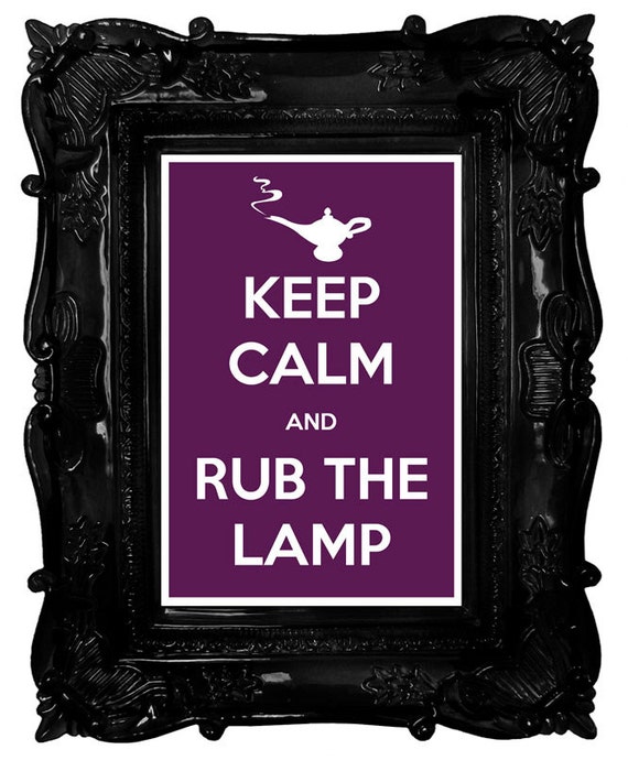 rub the lamp aladdin