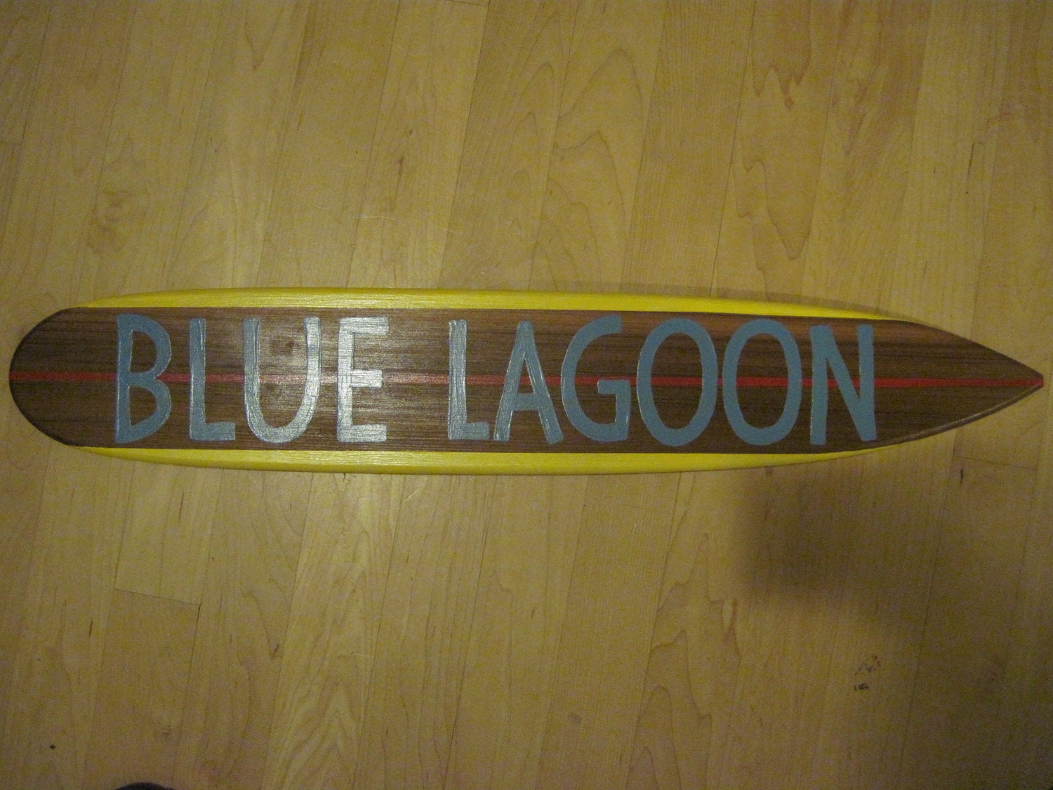 Personalized Surfboard Sign Longboard Style 26 Pick Your