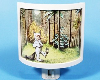 Where the Wild Things Are Night Light Max Laughing Literary Gifts Under 20 vintage kids book themed Nursery Night Light Maurice Sendak boys