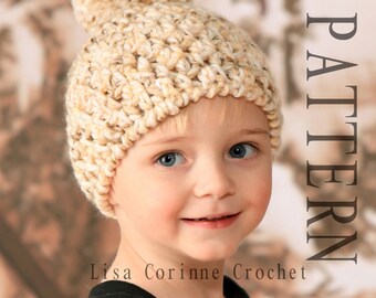 Baby Hat Crochet PATTERN Baby Girl Hats PATTERN Crochet Bow