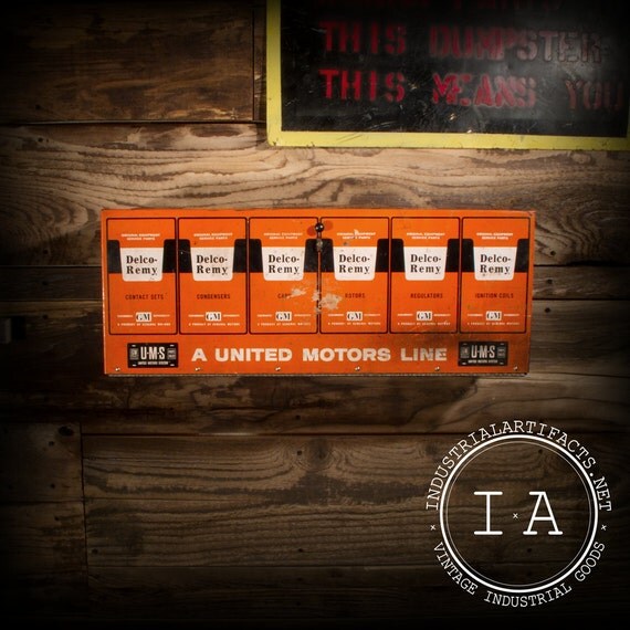 Vintage DelcoRemy Service Station Parts Gas and Oil