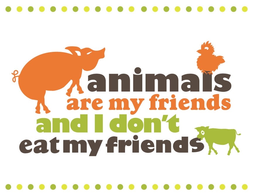 Animal Friendly Vegetarian/Vegan Poster Art