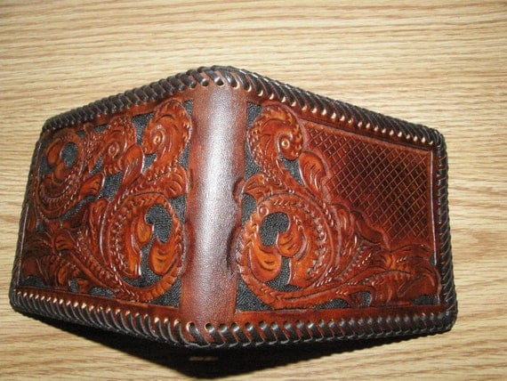 Custom / Personalized Hand-Tooled Leather Wallet