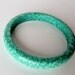 Rare Mint Green Marbled Bakelite Bangle